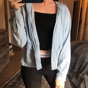 Hooded Denim Jacket